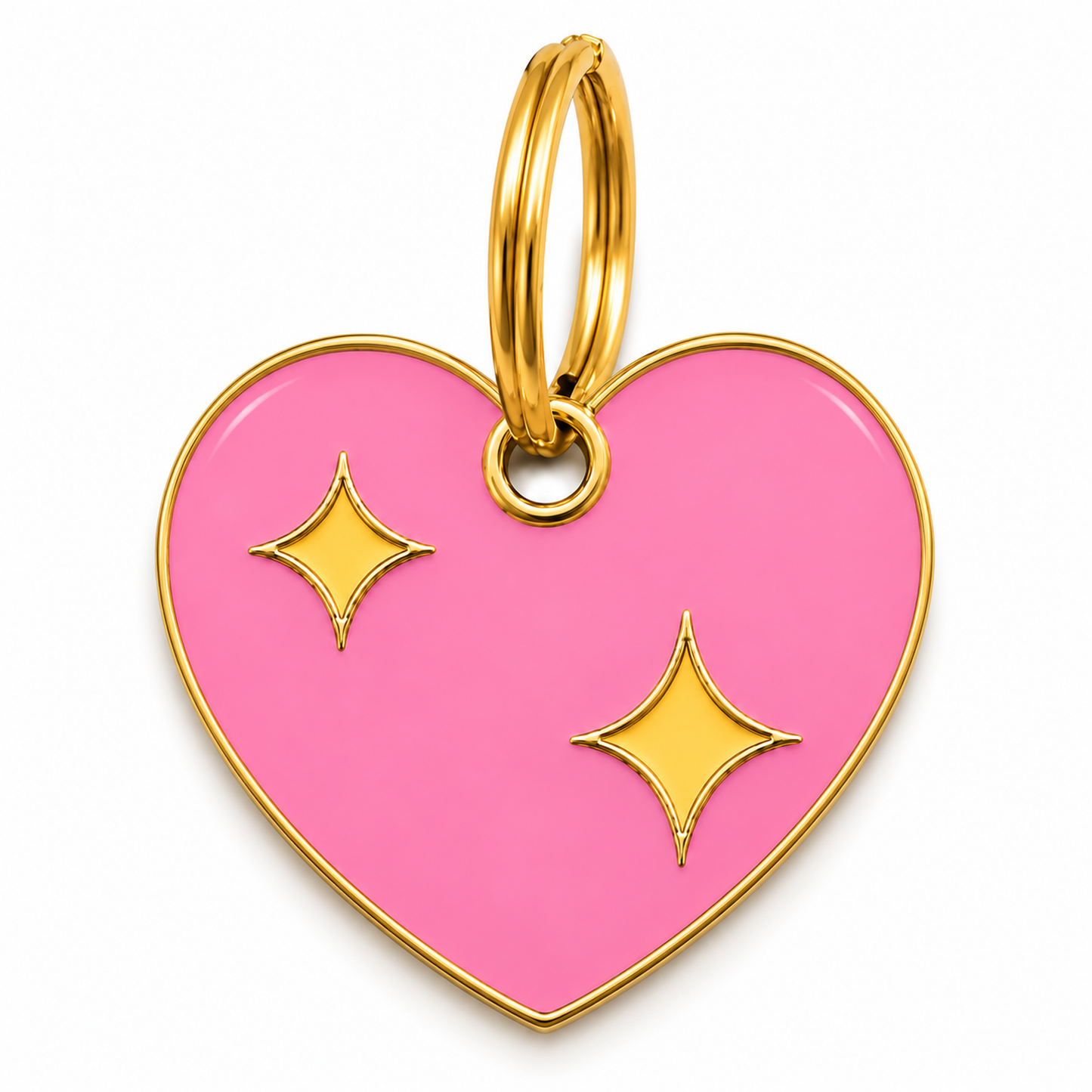 Pink Heart Tag