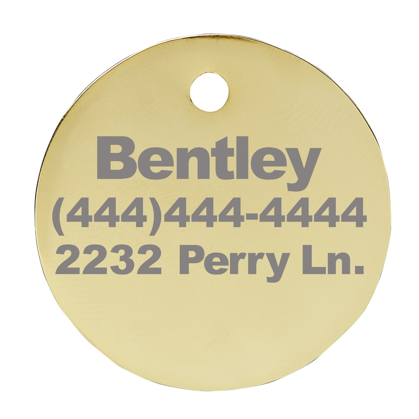 Call My People Tag - Gold & White