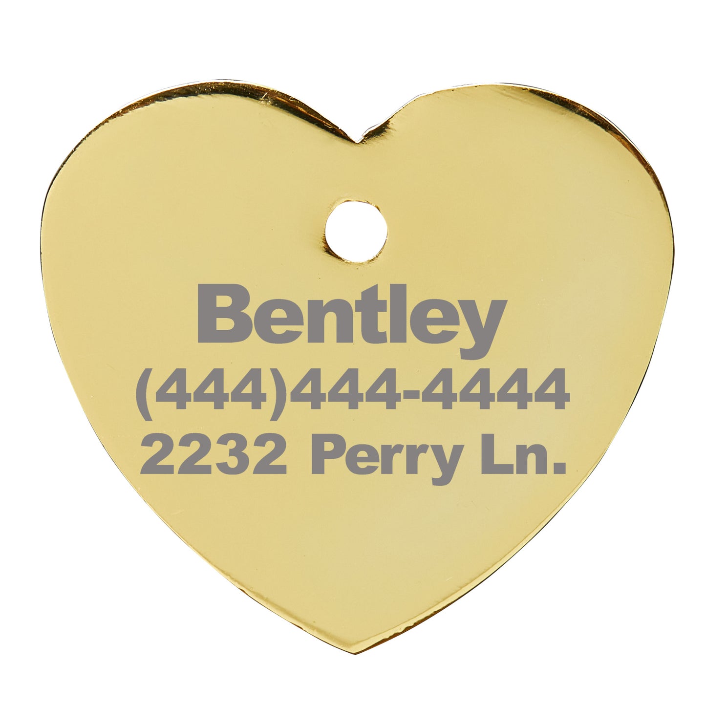 Heart & Paw Print Pet ID Tag