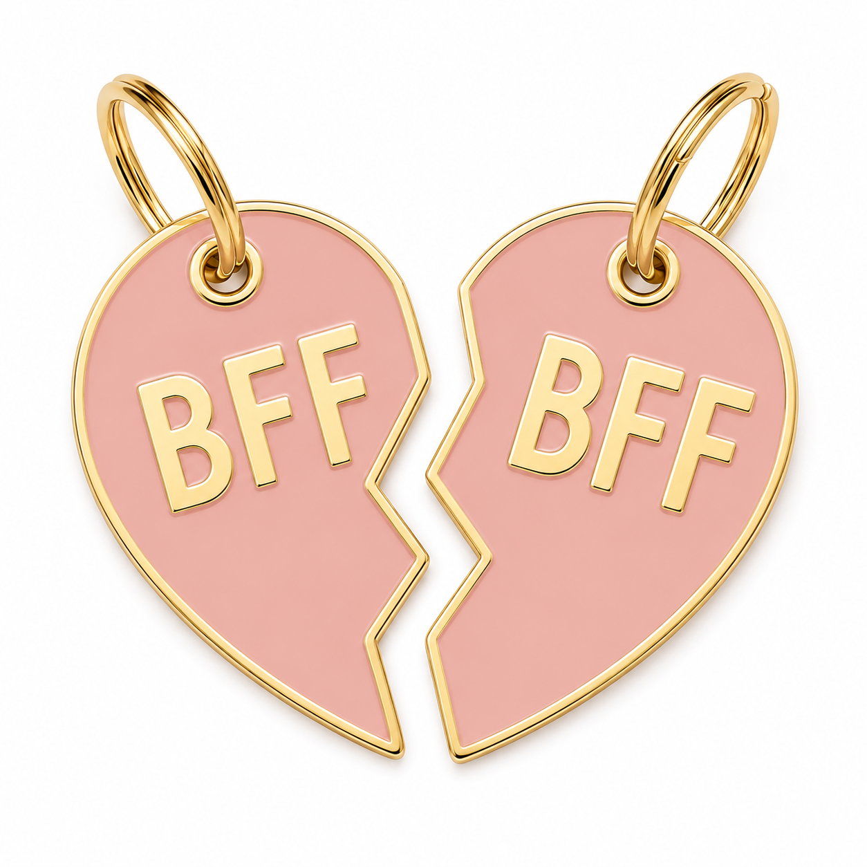 BFF Tags Pink (set of 2)