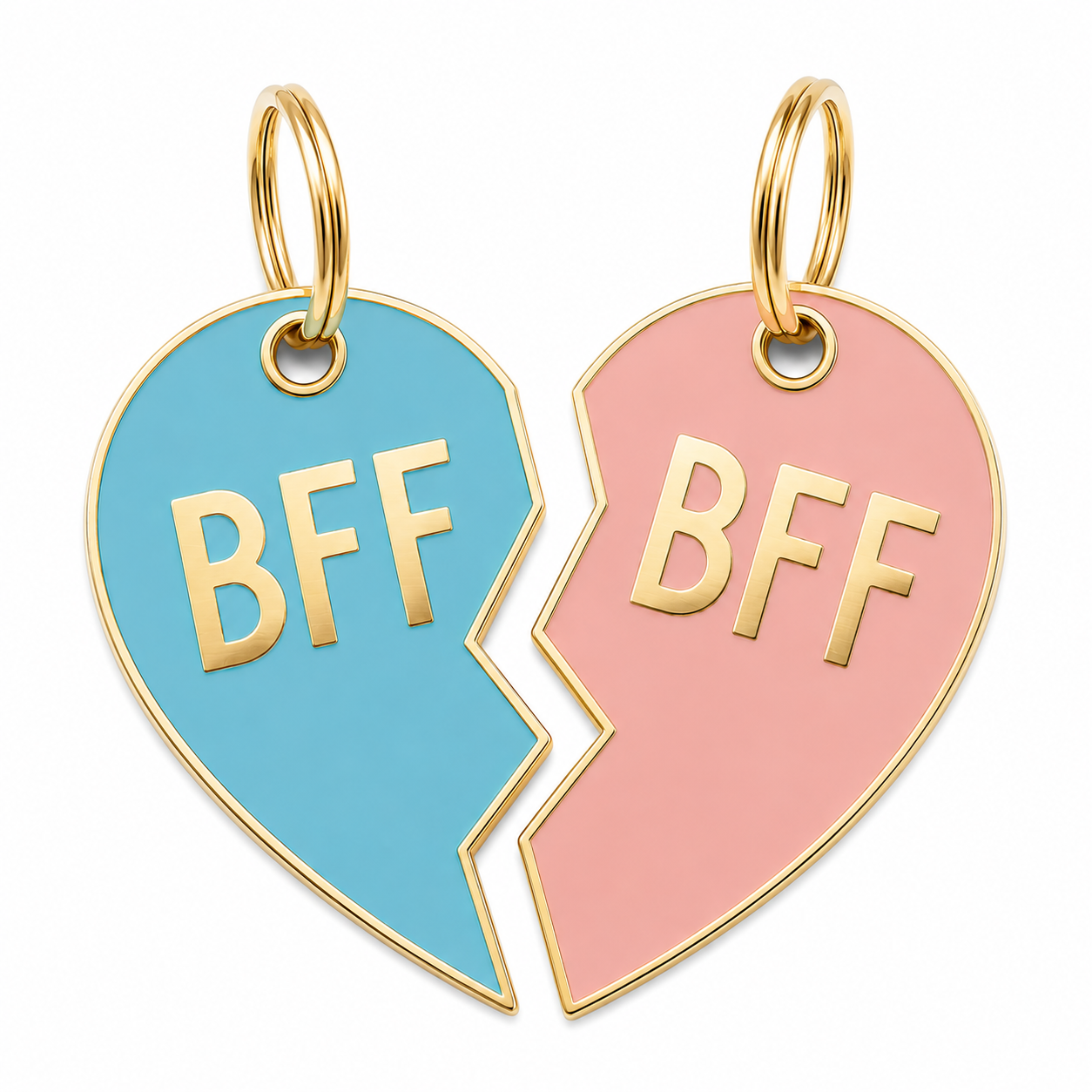 BFF Tags Pink and Blue (set of 2)