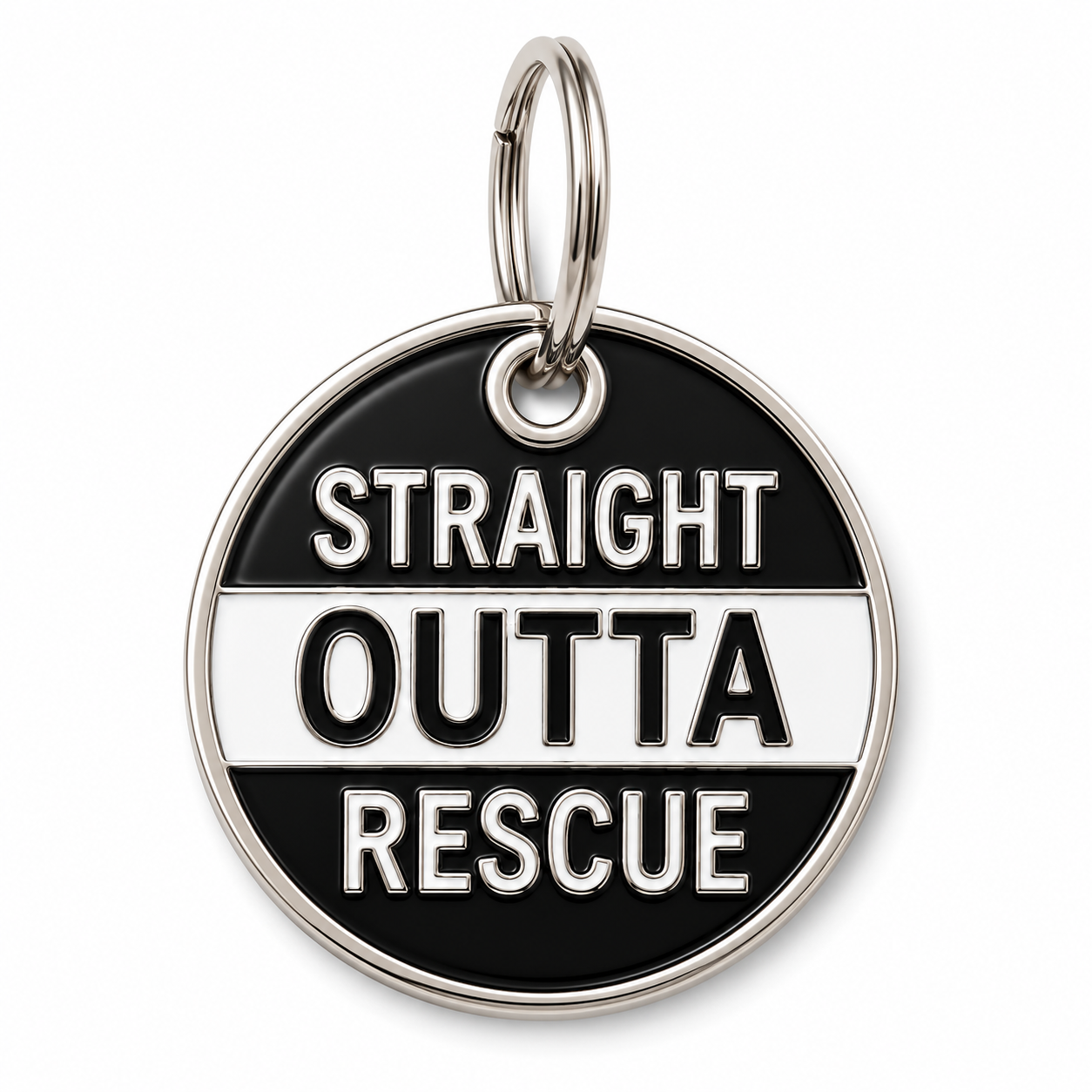 Straight Out of Rescue Tag