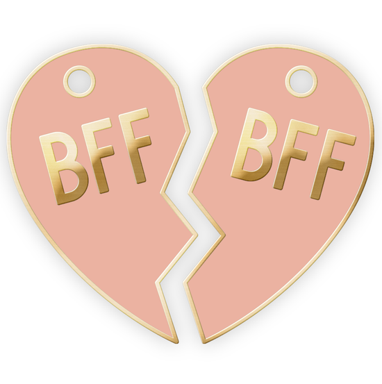 Load image into Gallery viewer, BFF Tags Pink (set of 2)
