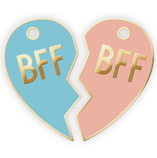 BFF Tags Pink and Blue (set of 2)