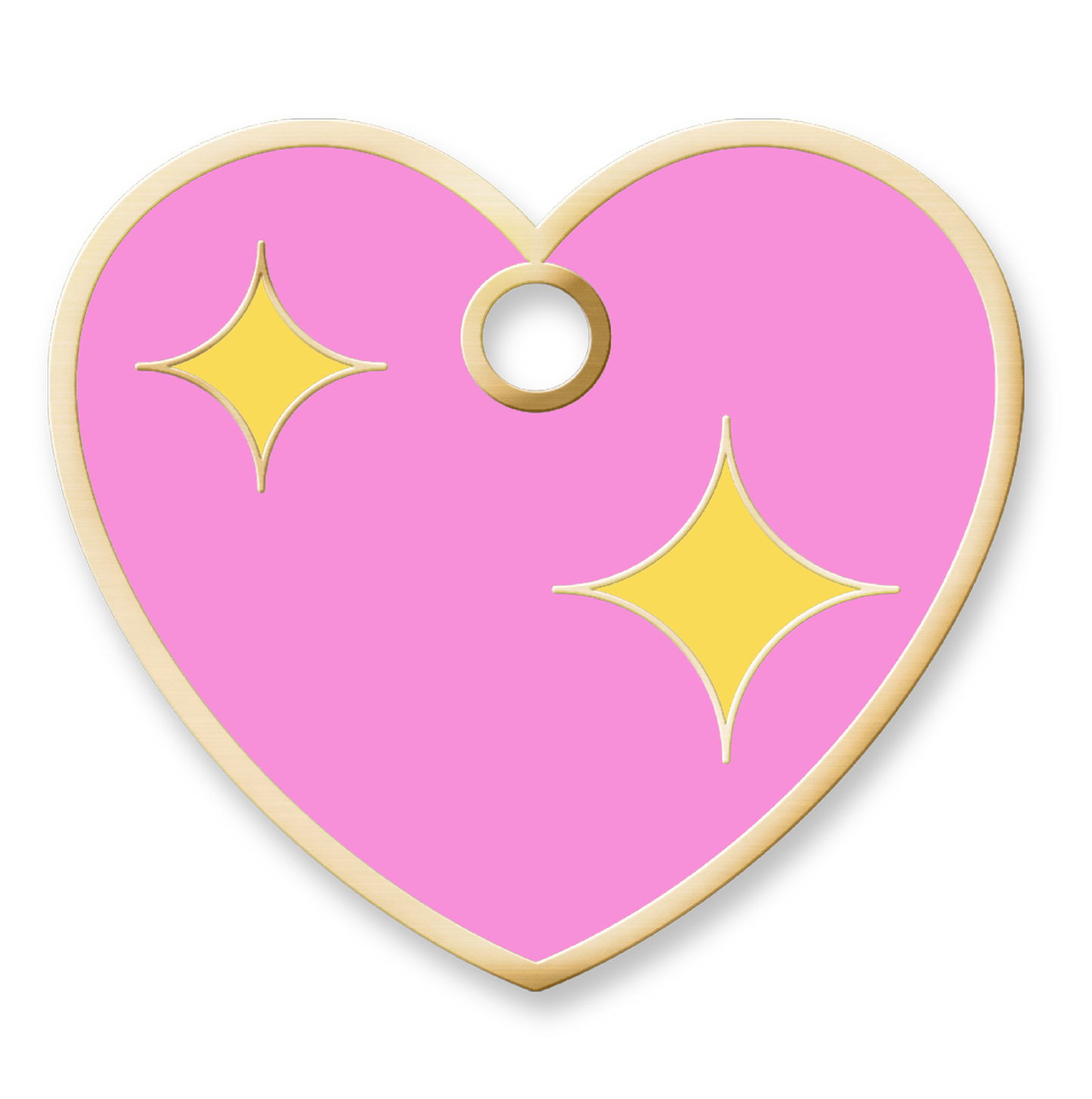 Pink Heart Tag