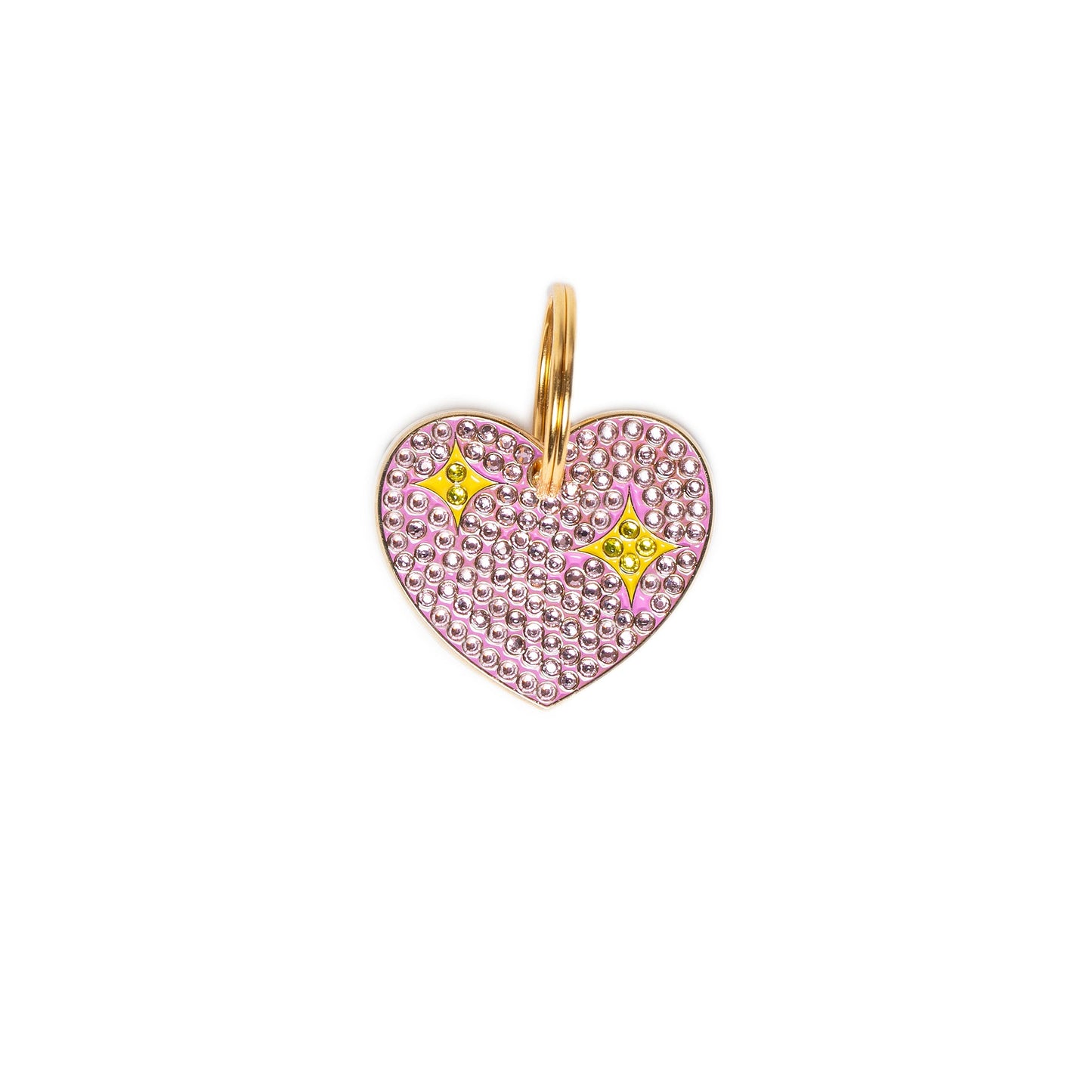 Bling Pink Heart Tag