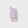 Call Mom Tag - pink and silver enamel pet id tag says call mom | trill paws